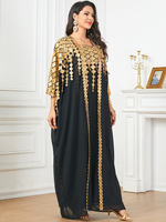 Kaftan Abaya Marocain de Luxe pour Femme, Robe de Soirée Dubai à Paillettes et Diamants, Manches Longues, Robe Musulmane Opaque, Élégante Robe Boubou