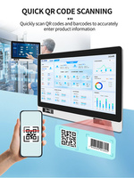 OEM 15.6 & 21.5 pouces J4125 I5 I7 Win Linux écran tactile industriel sans ventilateur tout-en-un panneau PC RFID NFC QR pour usage industriel