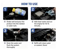 Nettoyant pour radiateur de voiture, liquide de rinçage du système de refroidissement, détartrant robuste pour réservoir d'eau de moteur diesel, réparation des fuites