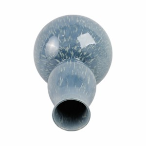 Vaso in ceramica a forma di zucca con smalto blu, decorazione moderna per soggiorno, camera da letto, arredamento per la casa - Product Image 6