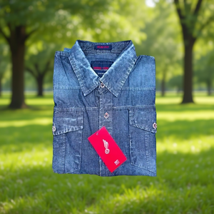 Camisas de Mezclilla de Manga Corta para Hombre Good Times en Varios Tamaños y Modelos - Product Image 2