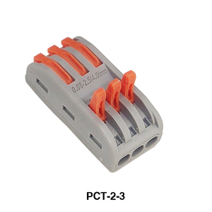ตัวเชื่อมต่อสายไฟแบบ 3 ทาง Pct-2-3 Linkconn แบบปลดเร็ว ชนิดคันโยกสีส้ม อุปกรณ์เสริมสำหรับการเชื่อมต่อสายไฟแบบเร็ว - Product Image 6