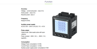 Acrel APM801 APM Series Triphasé RS485 Modbus Précision Classe 0.2s LCD Surveillance de l'énergie Panneau multifonction Compteur
