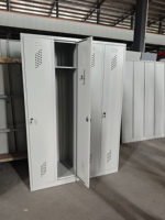 Meubles d'armoire en acier Armoire de rangement à 4 portes en métal avec crochet Armoire de rangement en acier pour salle de sport Étudiant Casier en fer