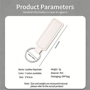 Hot Sale <b>Personalized</b> Multi-Colors Pu Leather Custom Logo Souvenir <b>Keychain</b> for Promotion Gifts - Product Image 2