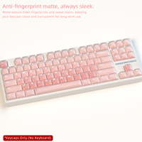 Lot de 132 touches pour clavier mécanique, profil CSA, en PBT+PC, double injection, texture mate, Liquid Foundation 2.0