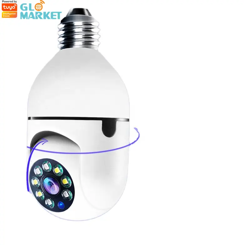 Glomarket Smart Bulb Camera Waterproof Smart Home Indoor Security 2/3/5MP E27 Camera With Light Wireless IP Camera