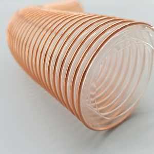 PU PVC grand diamètre fil d'acier <span class=keywords><strong>copeaux</strong></span> de poussière de bois très Flexible compressible industrie <span class=keywords><strong>aspiration</strong></span> spirale <span class=keywords><strong>tuyau</strong></span> de conduit en plastique - Product Image 2