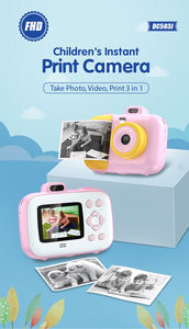 Papieren print kinder instant <span class=keywords><strong>camera</strong></span> met papieren print peuter speelgoed kerst verjaardag cadeaus cadeau draagbare digitale <span class=keywords><strong>camera</strong></span> voor kinderen - Product Image 2