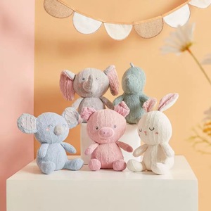 Juguetes de Peluche de Algodón Orgánico Hechos a Mano, Conejito Rosa, Koala, Conejo, <span class=keywords><strong>Elefante</strong></span>, para Niños de 2 a 7 Años, Unisex - Product Image 1