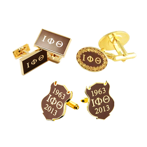 <span class=keywords><strong>Liberty</strong></span> Gifts oem prix raisonnable iota phi theta bouton de manchette - Product Image 1