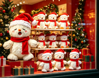 Peluche personnalisée, adorable bonhomme de neige, poupée en peluche, design personnalisé, OEM ODM pour cadeau de fête, peluche sur mesure