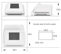 Petite coque de bureau pour équipement de bien-être, boîtier d'instrument de beauté en plastique, boîtier pour test électronique, en stock