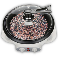 Machine à popcorn multifonctionnelle antiadhésive 220V pour usage domestique, contrôle de la température, torréfacteur électrique de grains de café