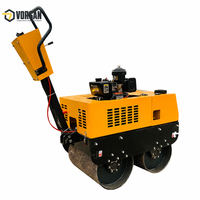 Compacteur vibrant à double tambour 130kg-145kg à pression linéaire statique, moteur diesel, pour la construction routière sur chantier