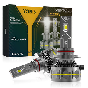 YOBIS M9 PRO-<span class=keywords><strong>4</strong></span> Nouvelles ampoules de phares LED les plus lumineuses 140W 12000Lm pour voiture, couleur de lumière 6000K, tension 12V 24V H1 H7 9005 9006 <span class=keywords><strong>H4</strong></span> - Product Image 1