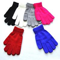 Gants magiques d'hiver pour femmes, gants chauds à doigts entiers, mitaines tricotées douces et colorées pour adultes