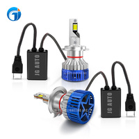 Nouvelle Ampoule LED de Phare de Voiture JG Canbus 40000lm 140W 12V à Double Tube en Cuivre 9005 9006 H11 H7 H4 H7