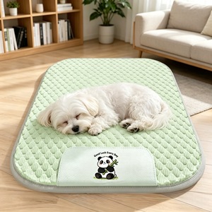 Pet Cooling Mat Rectangle Green Dog <b>Bed</b> Summer Cooling <b>Pad</b> Four Seasons Use - Product Image 1