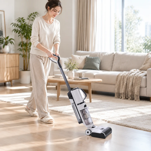 Aspirapolvere <span class=keywords><strong>Senza</strong></span> <span class=keywords><strong>Fili</strong></span> per Pulizia <span class=keywords><strong>a</strong></span> Secco <span class=keywords><strong>e</strong></span> Umido con Motore Brushless per Pavimenti Duri Domestici - Product Image 6