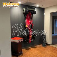 Personalización Adecuada para Decoración de Paredes, Letrero con Logotipo de Coche de Carreras F1 Hecho a Mano con Fibra de Vidrio, Escultura de Resina