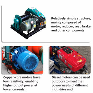 Katrol industri elektrik & Diesel efisiensi tinggi grosir pabrik Tiongkok kerekan kabel otomatis - Product Image 5