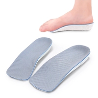 Semelles intérieures de talon rehaussantes invisibles à hauteur, 1 paire, semelles souples antidérapantes orthopédiques pour pieds, demi-chaussure levage, semelle pour chaussettes
