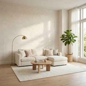 Revêtement mural en tissu jacquard de soie torsadée teinte en fil à haute densité, effet brillant, pour hôtels de luxe et maisons de style chinois moderne # 108 - Product Image 2