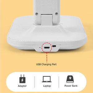 โคมไฟตั้งโต๊ะแบบพับได้ USB ระบบสัมผัสหรี่แสงได้ไฟกลางคืนหอพักนักเรียนอ่านหนังสือป้องกันดวงตาห้องนอน LED ชาร์จ USB โคมไฟตั้งโต๊ะ - Product Image 4