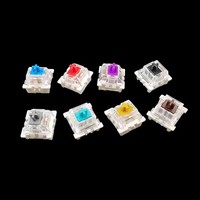 3-poliger RGB-SMD-Schalter für DIY MX mechanische Gaming-Tastaturen, Silber, Rot, Schwarz, Blau, Braun, Lila