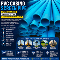 Tuyau de Sondage en PVC-U pour Forage de Puits Profonds - Tubage de Puits pour Forage et Capture d'Eau Souterraine