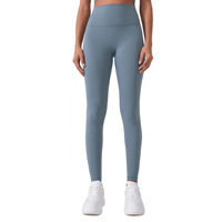 Dames Seamless Crotch Activewear Leggings Zachte Compressie Running Tights Slim Fit Buikverstevigende Workout Broeken
