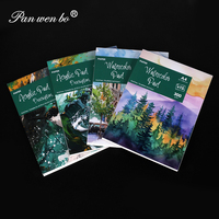 Panwenbo personnalisé 300gsm 15 feuilles A4/A5 dessin peinture acrylique bloc de papier huile aquarelle tampons de peinture