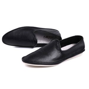 Men's <b>Height</b> <b>Increasing</b> Slip-On Autumn Leather Flat Comfortable Office & Career Indoor Walking <b>Shoes</b> - Product Image 6