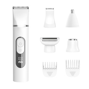 Recortadora de vello eléctrica 5 en 1 a prueba de agua para mujeres, para nariz, axilas y partes íntimas, recargable, IPX7. - Product Image 4