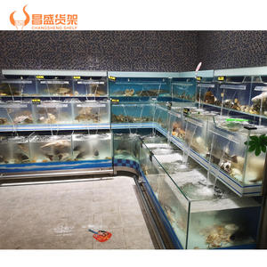 סופרמרקט מלון דגים חיים באוסטרליה מיכל זכוכית לובסטר פירות ים אובסטר עם צ 'iller וסקימר חלבון - Product Image 4