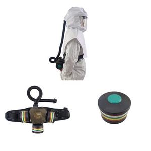 CE EN12941 EN12942 respirateur purificateur d'air, <span class=keywords><strong>masque</strong></span> à gaz complet avec ventilation - Product Image 2