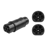 Adaptateur de convertisseur de chargeur EV de type 2 à GBT, IEC 62196 à norme chinoise GB, 16A 32A pour la charge des véhicules électriques