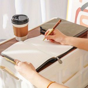 <b>A3</b> Spiral Polyurethane Leather Address Book Softcover High Elasticity Pen Holder with Lining Thick <b>Paper</b> 80 Sheets Promotional - Product Image 3