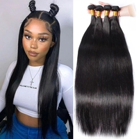 Extensiones de Cabello Humano Virgen Brasileño Tuneful, 26, 30, 40 Pulgadas, 12A, 100% Cabello Humano con Cutícula Alineada