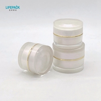 Pot en céramique haut de gamme 30g/50g - Design acrylique droit, personnalisable (emballage de crème cosmétique)
