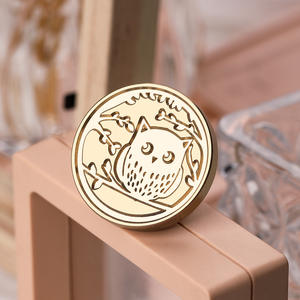 Tête de tampon à cire de la série Contes de fées, 3 cm, en laiton, motif Alice Lapin, tampon standard décoratif - Product Image 4