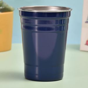 Custom Logo Printing 500ML Recyclable Aluminum <b>Cups</b> for Coffee Tiramisu Soda Beer Boiling Water-Suitable - Product Image 1