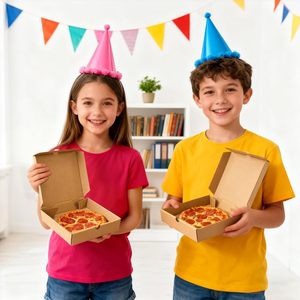Cajas Pequeñas <span class=keywords><strong>para</strong></span> Pizza, Mini Cajas de Cartón Corrugado <span class=keywords><strong>para</strong></span> Pizza <span class=keywords><strong>para</strong></span> Llevar, Cajas de Entrega de Alimentos, Cajas de Regalo <span class=keywords><strong>para</strong></span> Galletas y Bocadillos - Product Image 6