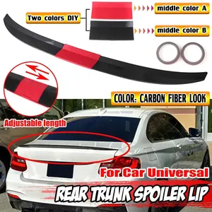สปอยเลอร์หลังรถยนต์แบบปรับได้ สีแดง/ดำ สำหรับ BMW F10 F11 สำหรับ Benz สำหรับ AUDI A3 A4 A5 - Product Image 1