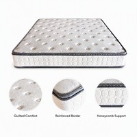 Matelas à ressorts ensachés et mousse à mémoire de forme certifié UKFR, 25 cm, tailles personnalisées 140, 160, 180*200 cm, fabricant OEM pour la vente au détail au Royaume-Uni