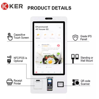 Terminal de commande et de paiement en libre-service pour restaurant de restauration rapide, fonction SDK, lecteur de code-barres, écran tactile 10 points, affichage HD