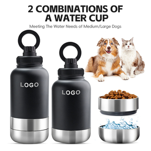 Portable <strong>Puppy</strong> Pet Feeder 1000ml 32oz Stainless Steel Thermal Flask Walking Outdoor Double Wall 3 in 1dog <strong>Water</strong> <strong>Bottle</strong> - Product Image 6