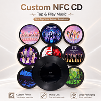Настраиваемые NFC-магниты на холодильник в виде виниловых пластинок K-POP: ретро, ностальгические, креативные, музыкальные, декоративные магнитные наклейки