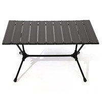 Table pliante, fabrication de camping, avec sac de transport, 2 pièces